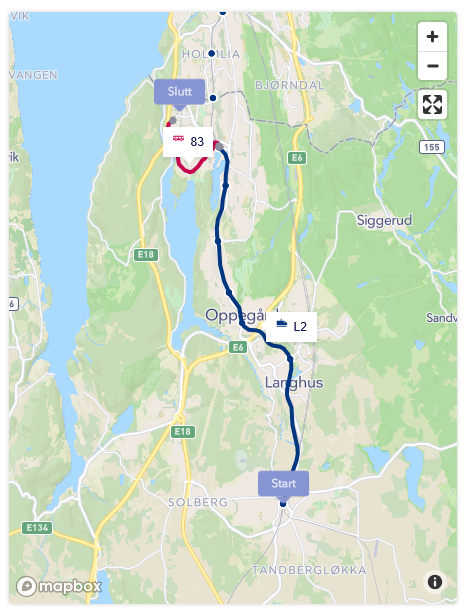 Entur: Fra Ski til Trollåsen